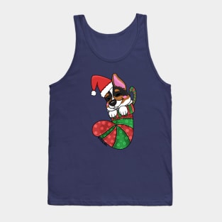 Stocking Stuffer Tri-Corgi Puppy Tank Top